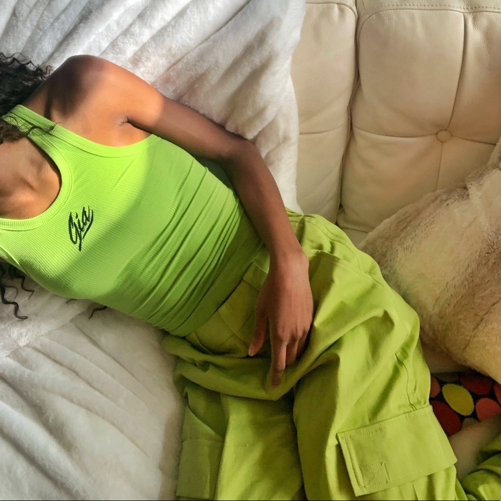 IAMGIA Lime Green Cargo Pants